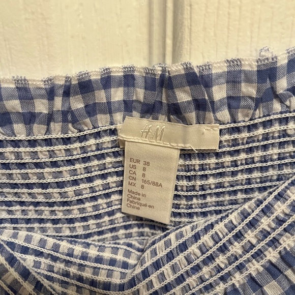 NWOT H&M Blue Gingham Tanktop - Picture 3 of 4